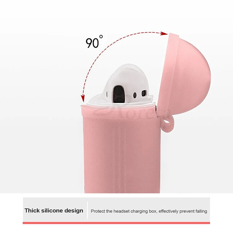 Roreta силиконовый защитный чехол для наушников airPods, аксессуары для гарнитуры из ТПУ, мягкий чехол для Apple Airpods, зарядная коробка