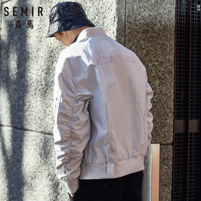 Куртка SEMIR мужская бейсбольная Бомбер С язычком спортивная куртка на молнии с