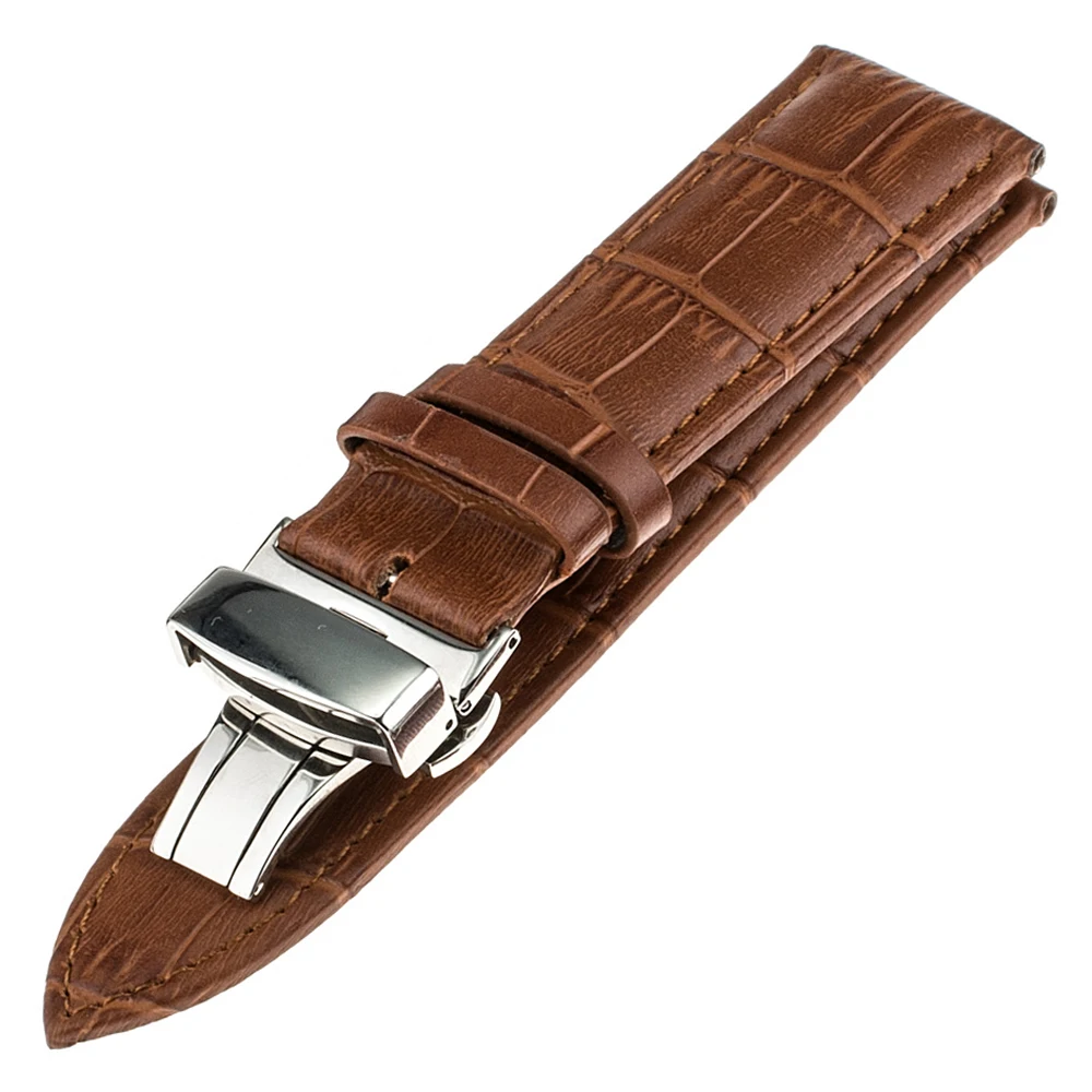 Ремешок для часов из натуральной кожи с бабочкой и пряжкой Для Huawei Watch 2 Pebble Time Round