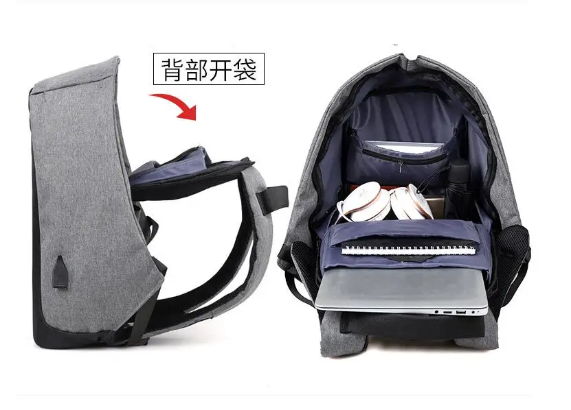 Рюкзак мужской для ноутбука с USB зарядкой и защитой от кражи|backpack business|backpack