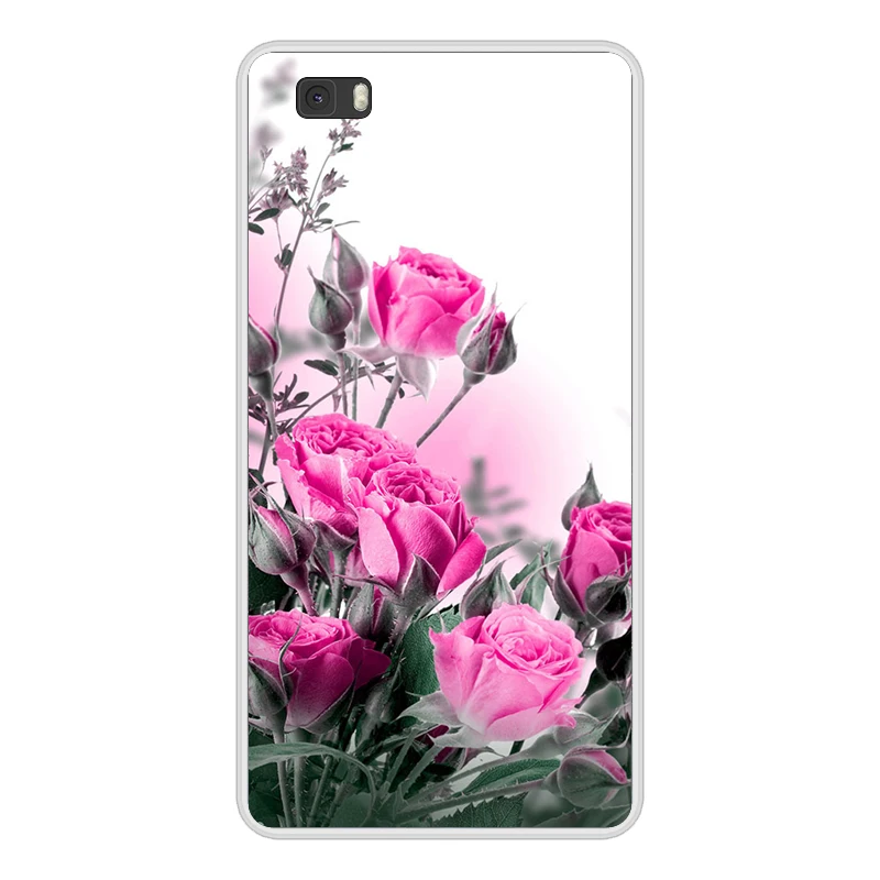 Оранжевый Чехол для телефона huawei p8 lite, чехол, 3D рельефный чехол с рисунком, чехол для huawei p8 lite, чехол для huawei ALE-L21, оболочка - Цвет: Оранжевый
