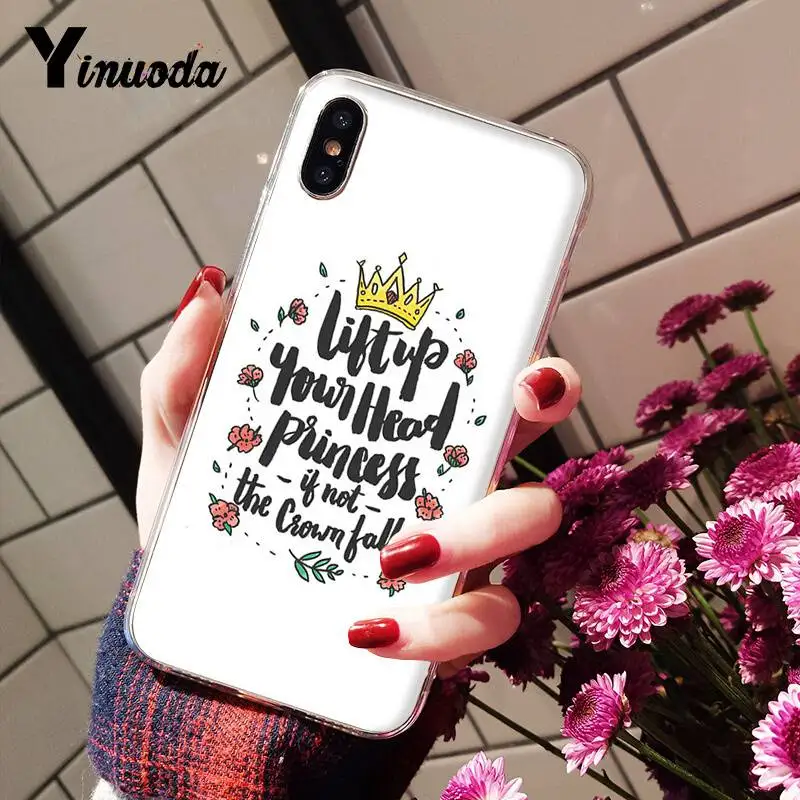 Yinuoda Принцесса Корона пончики ТПУ мягкий чехол для телефона iPhone X XS MAX 6 6s 7 7plus 8 8Plus 5