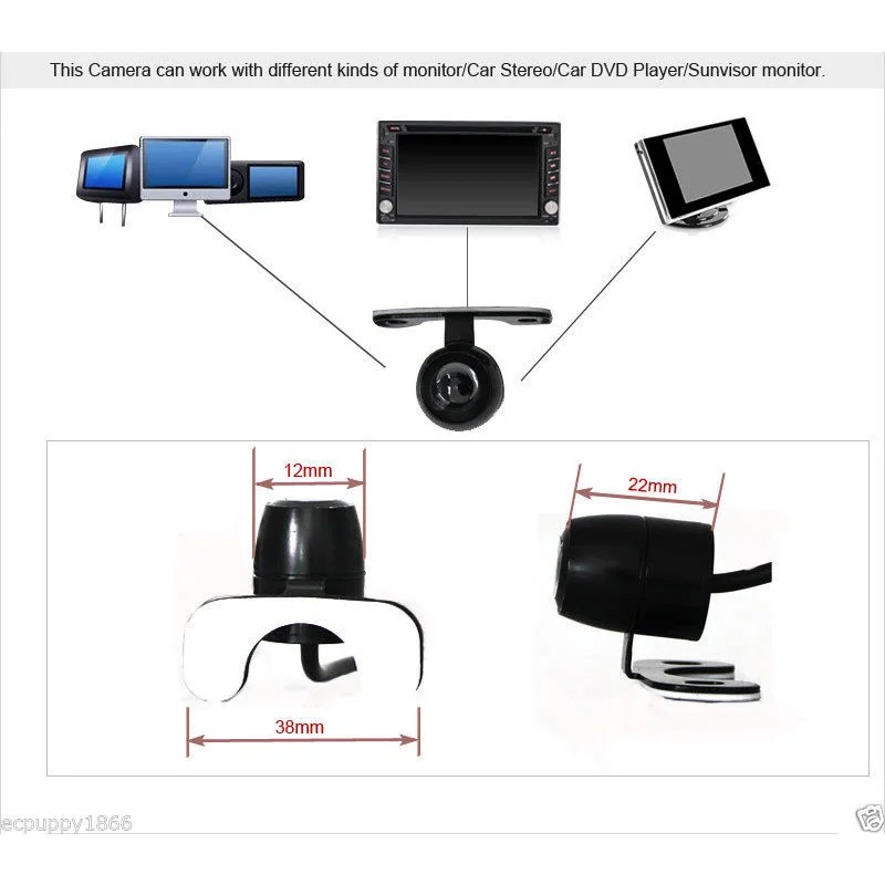 Автомобильная камера заднего вида металлический корпус монитор для парковки на