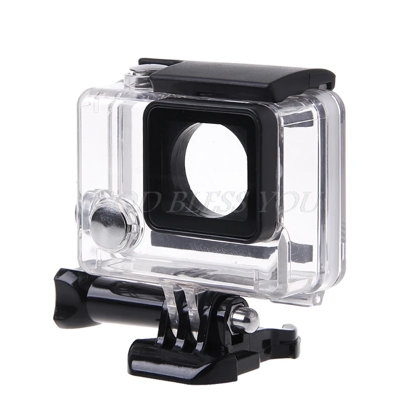 Go pro аксессуары Gopro водонепроницаемый корпус Чехол крепление Hero 3 plus для Hero3 + 4