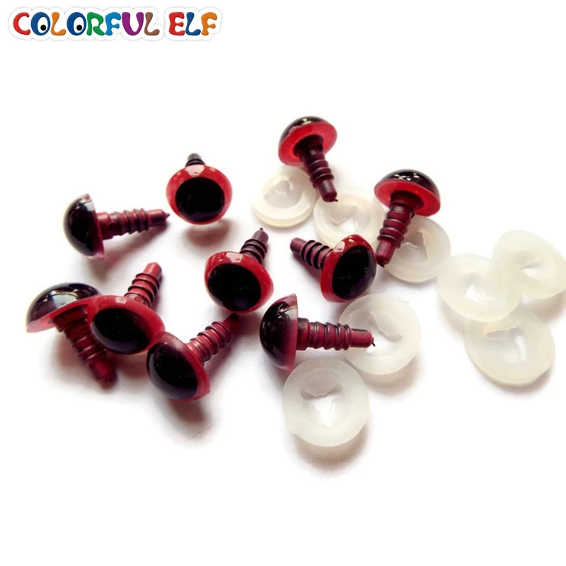 Розовые безопасные глаза подходят для плюшевых кукол игрушек животных вязаных 8