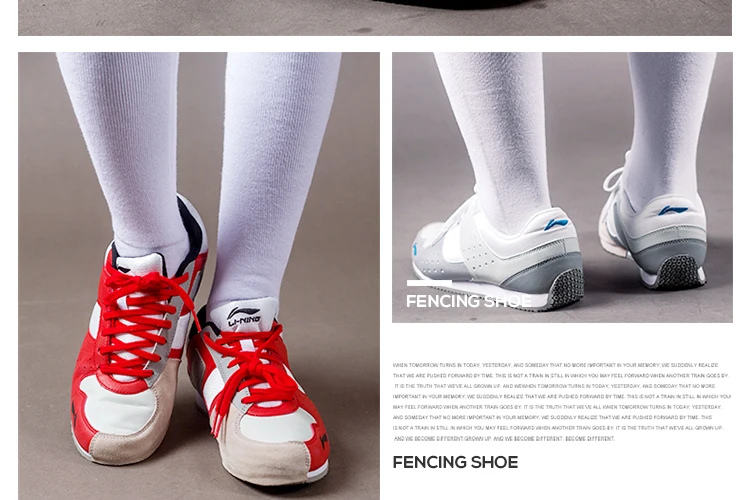 Li-ning красная/белая фехтовальная обувь