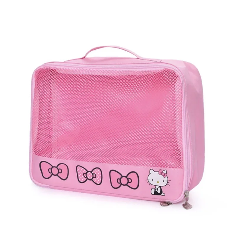 B Hello kitty, Женский чехол для мытья, рюкзаки, милая косметичка, сумка для путешествий, для девочек, удобная сумка на запястье, косметичка, косметичка - Цвет: B