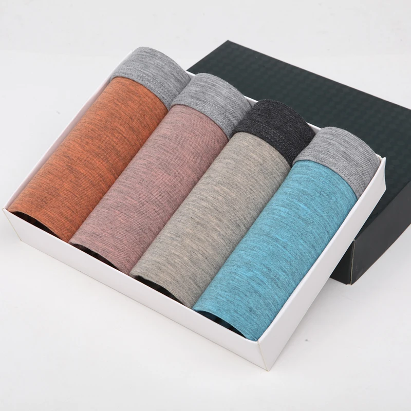 Для мужчин нижнее белье модал шорты-боксеры боксер прилив камуфляж Боксер Cueca