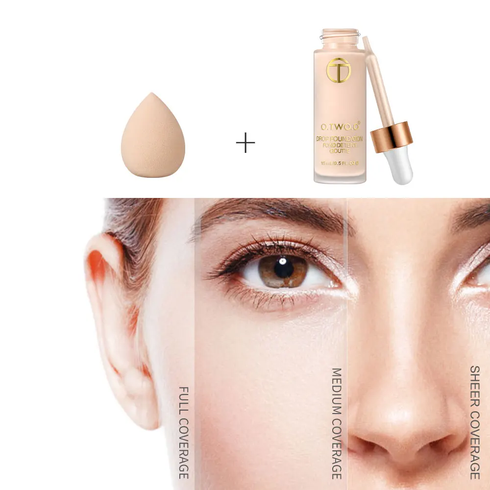Жидкий матовый тональный крем пудра Гиалуроновая кислота маскирующий макияж