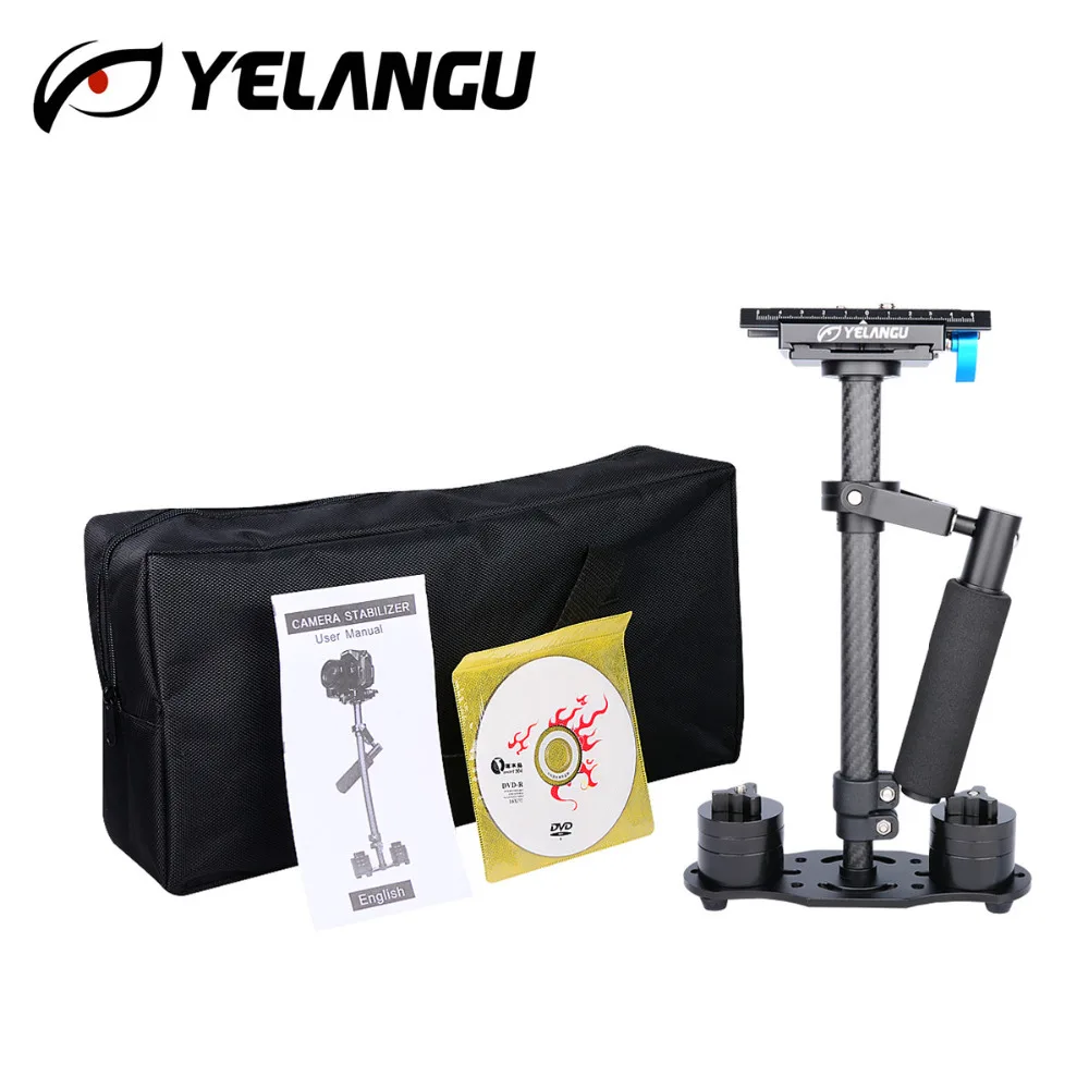 YELANGU S40T ручной 40 см карбоновый стабилизатор для видеокамеры Steadicam Steadycam Canon Nikon GoPro
