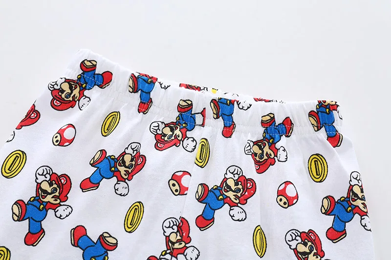 Пижамный комплект для маленьких мальчиков с героями мультфильмов «Super Mario Bros», детская одежда для сна г., весенне-осенняя Пижама для 2 От 3 до 7 лет