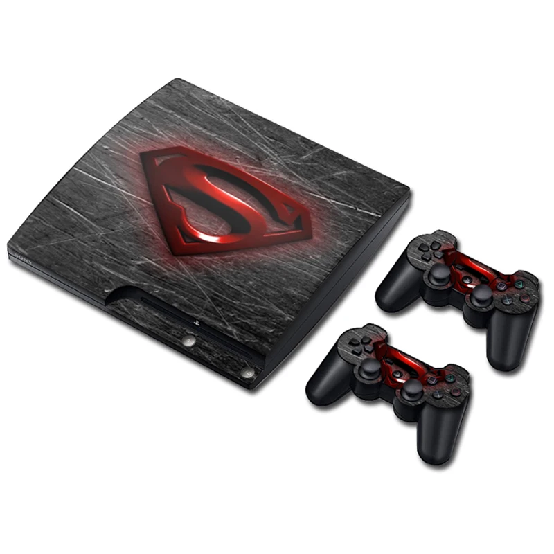 Наклейка для PS3 Slim Playstation 3 игровая консоль Skin + 2 скины аксессуары
