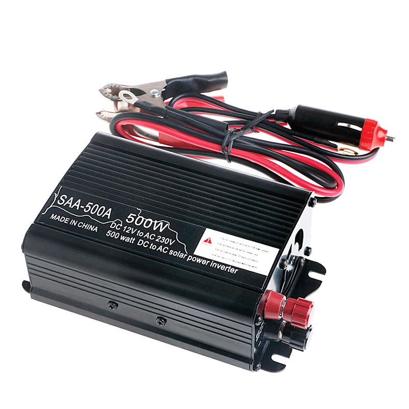 Солнечный непрерывный Инвертер 1000W 12V DC To 230V AC модифицированный синусоидальный преобразователь - Цвет: 1A0331-500