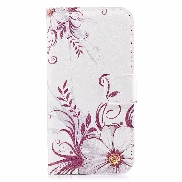 Кожаный чехол бумажник для Huawei Y7 2017/Y5 2017/Y3 2017 50 шт./лот Бабочка сердце Зебра