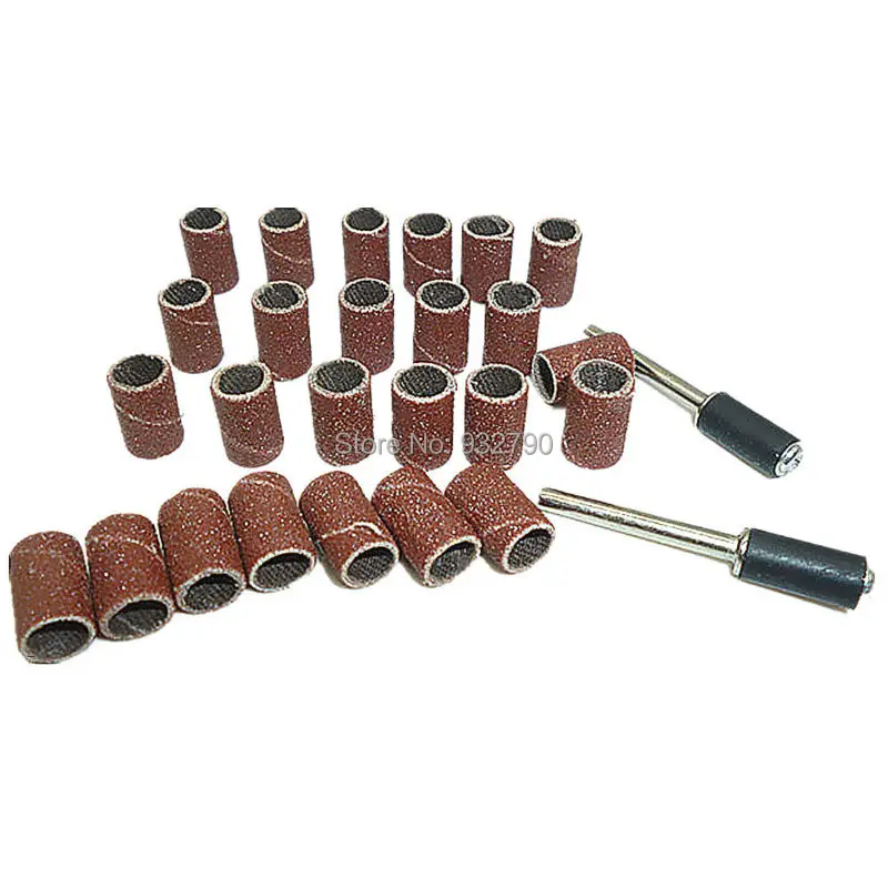 150 шт. шлифовальный барабан шлифовальные ленты Барабаны рукава # + 2 оправки для