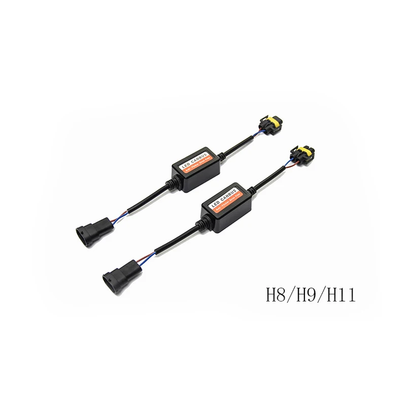 YIRAY 2PCS H1 H4 H7 LED Headlight Canbus Wiring Kit 9005 9006 H8 H9 H11 Computer Warning Error EMC Resistor Canceler Decoder | Автомобили