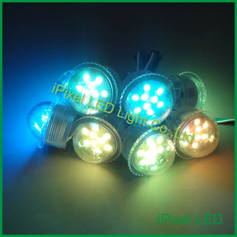 RGB светодиодные пиксели 9 шт. светодиодов dc12v SMD 5050 35/45 мм прозрачная крышка