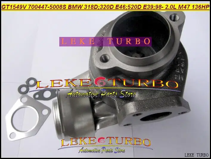 Бесплатная доставка Turbo GT1549V 700447 5007S 0006 0001 11652248901 для BMW 318D 320D E46 520D E39 1999 01 M47 л|turbo