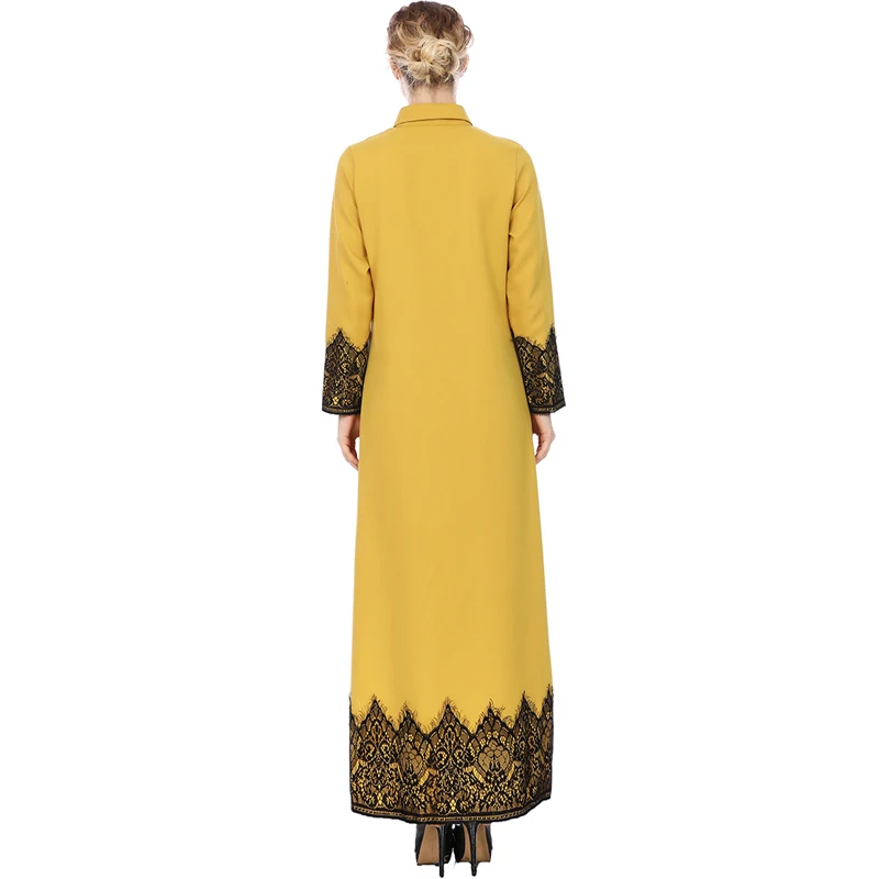 Блузки размера плюс женская мода 2019 кимоно абайя мусульманский длинный кардиган