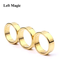 1pcs gold pk ring magic tricks 18192021mm strong magnetic magic ring magnet coin finger decoration close up magic props show