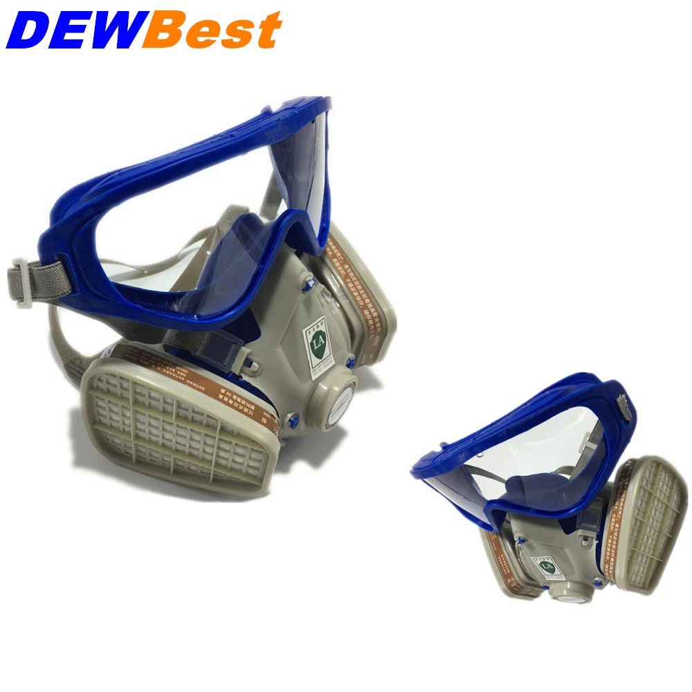 DEWBest SJL518 силиконовый респиратор противогаз пестициды pintura полностью лицевая