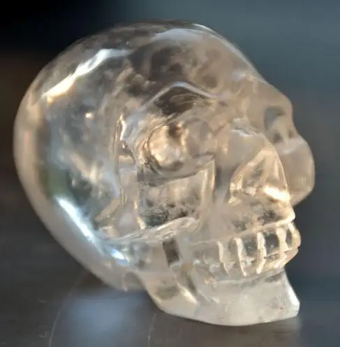 1 шт. натуральный кристалл прозрачный череп рейки лечение кристаллов.|crystal