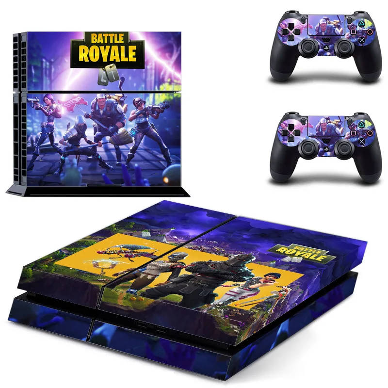 Виниловая наклейка для консоли PS4 Sony PlayStation 4 и 2 контроллеров|Запасные части| |
