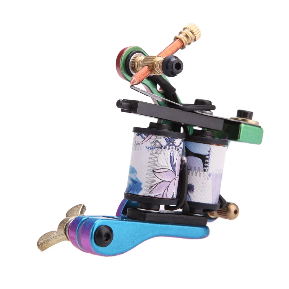 Разноцветная высококлассная машинка для татуировок из низкоуглеродистой стали 2