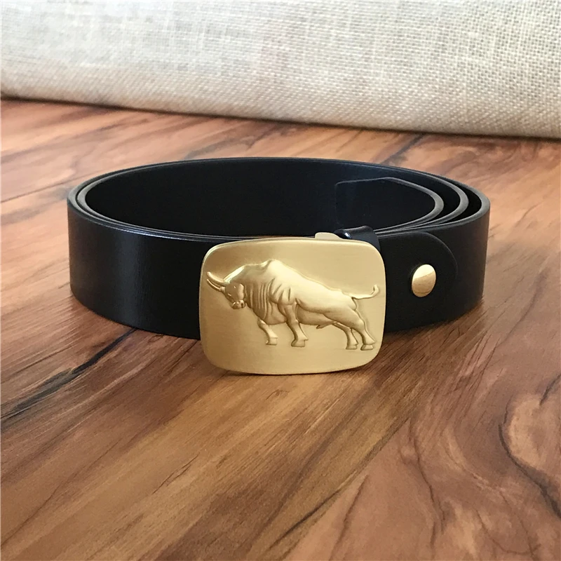 Латунный ремень с пряжкой Роскошный кожаный ремень для мужчин Ceinture Homme ковбойский джинсовый ремень поясной ремень Cinturon Hombre мужской ремень MBT0377