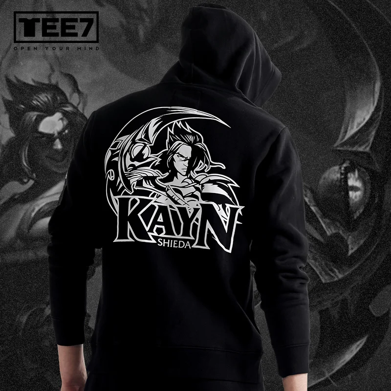 TEE7 GG серия best king sneaking assassin night running sports edition kai ying Мужской Хлопковый жилет на молнии с капюшоном модные толстовки с капюшоном