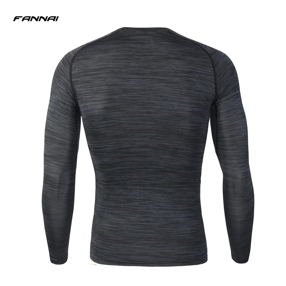 2019 High Elastic Compression T shirts Men O Neck Quick Dry Jogging Fitness Tight Sportswear Male Sweatshirt Casual Jersey|Мужские