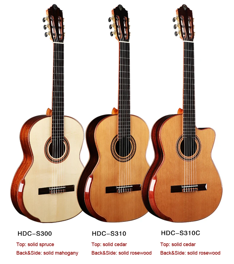 Dadarwood HDC-S310C 39 Inch full solid wood classical guitar guitarra | Спорт и развлечения