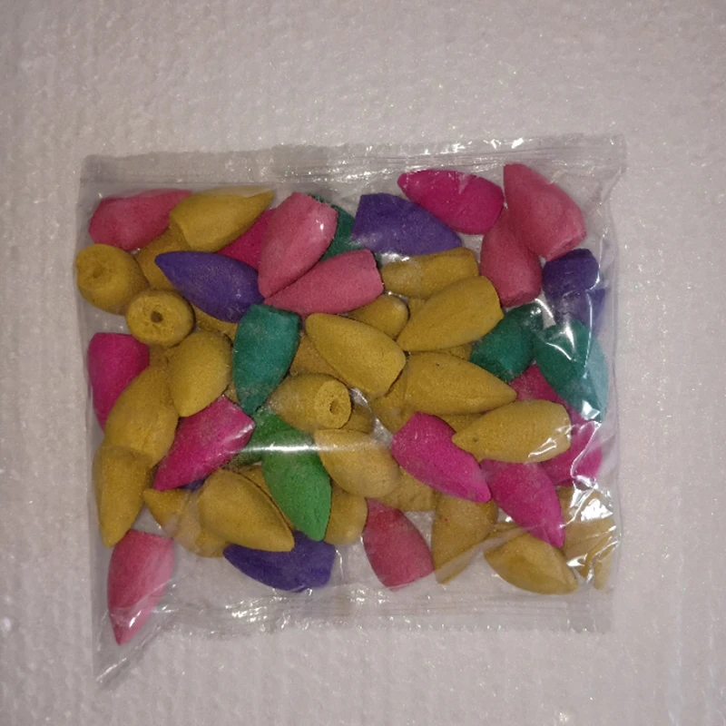 100 pcs Multi B Горный речной ручной держатель для благовоний керамический обратный поток водопад дымовая Курильница держатель для курильницы подарок матери домашний декор - Цвет: 100 pcs Multi B