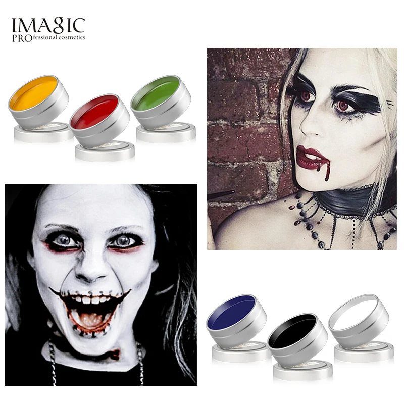 IMAGIC Flash Tattoo Gezicht Palet макияж для тела Olieverf Art вечерние модные Waterdichte набор кистей