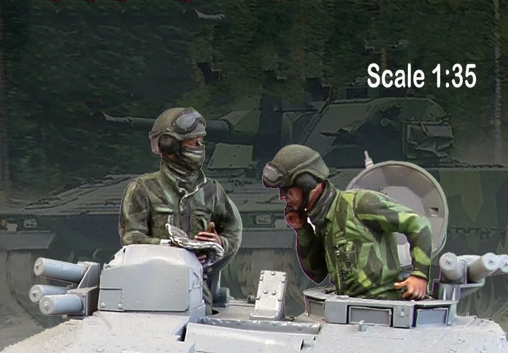 

1/35 CV90 Tank Crew Set soldier toy Resin Model Miniature Kit unassembly Unpainted