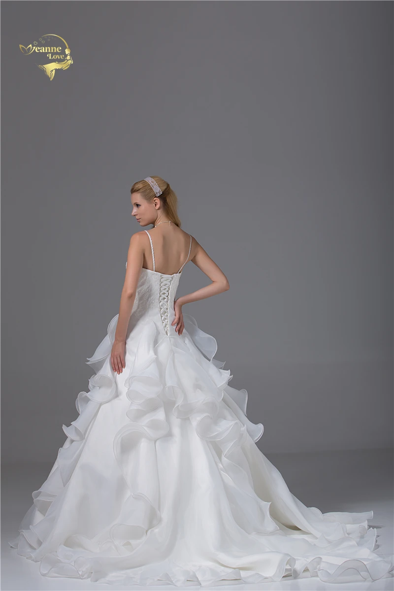 Jeanne Love, роскошное Новое поступление, свадебное платье трапециевидной формы,, Robe De Mariage, кружевное платье на бретельках, Vestido De Novia JLOV75908