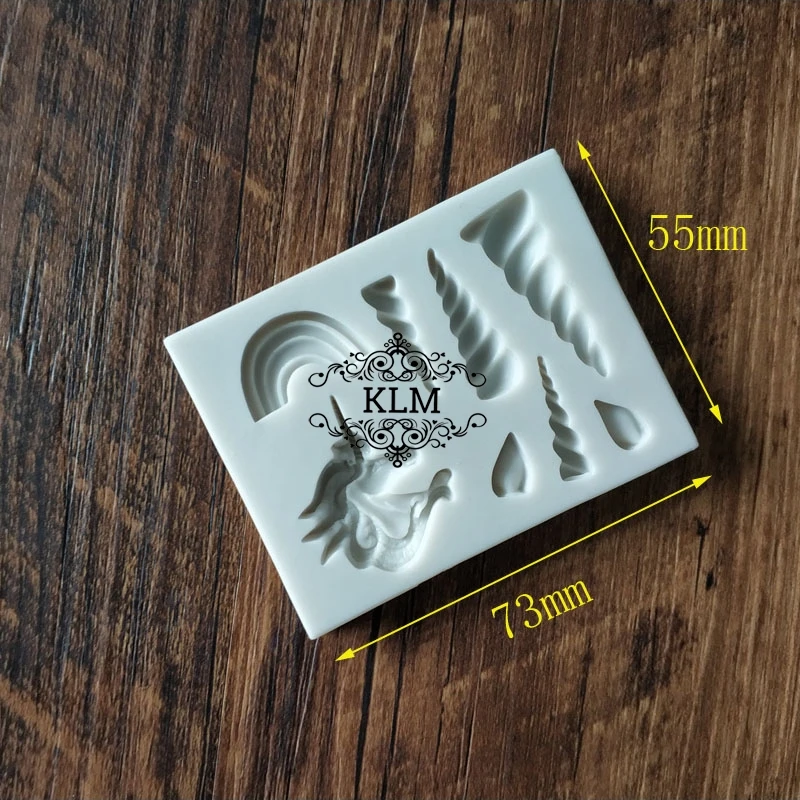 New Unicorn Accessories Silicone Fondant Mould | Дом и сад