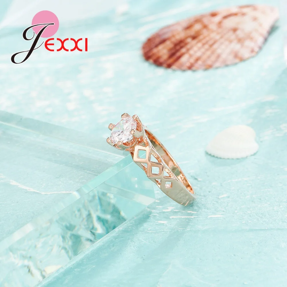 Большая Акция супер Сияющий кубический цирконий одноцветное розовое золото