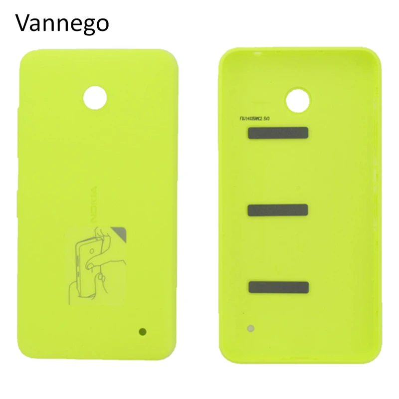 Vannego корпус крышка батареи для Nokia lumia 630 N630 635 задняя дверь Чехол запасные части пять цветов
