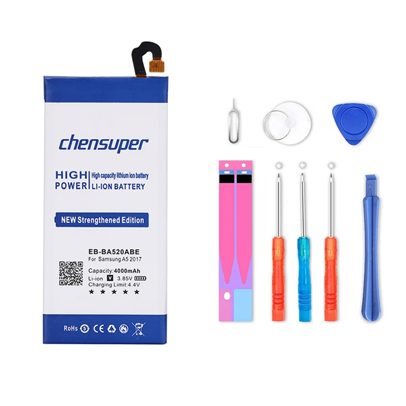 Chensuper 4000 мАч EB-BA520ABE для samsung A5 SM-A520F SM-A520F/DS SM-A520K SM-A520L SM-A520S Батарея