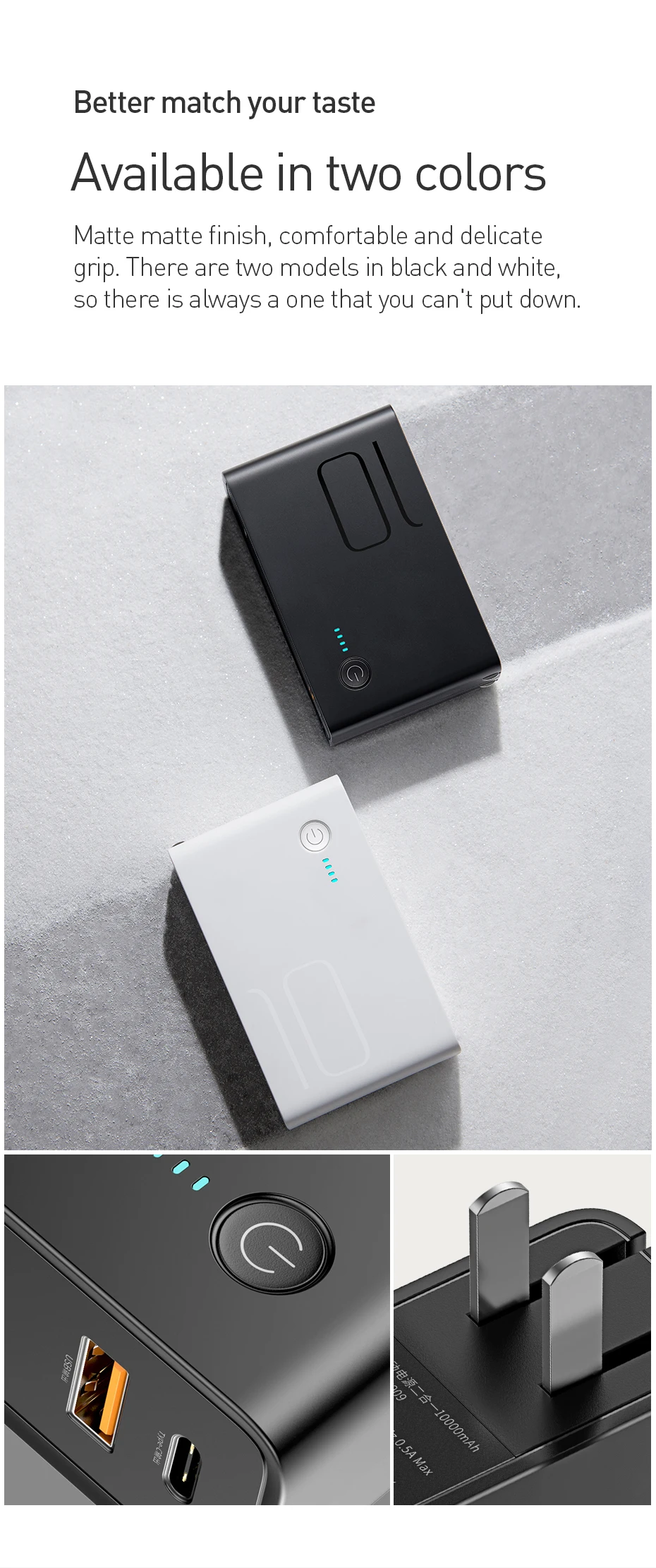 Baseus 10000 mah power Bank с usb-разъемом 3A type-C и usb-выходом power bank PD3.0+ QC3.0 быстрое зарядное устройство для iPhone samsung huawei