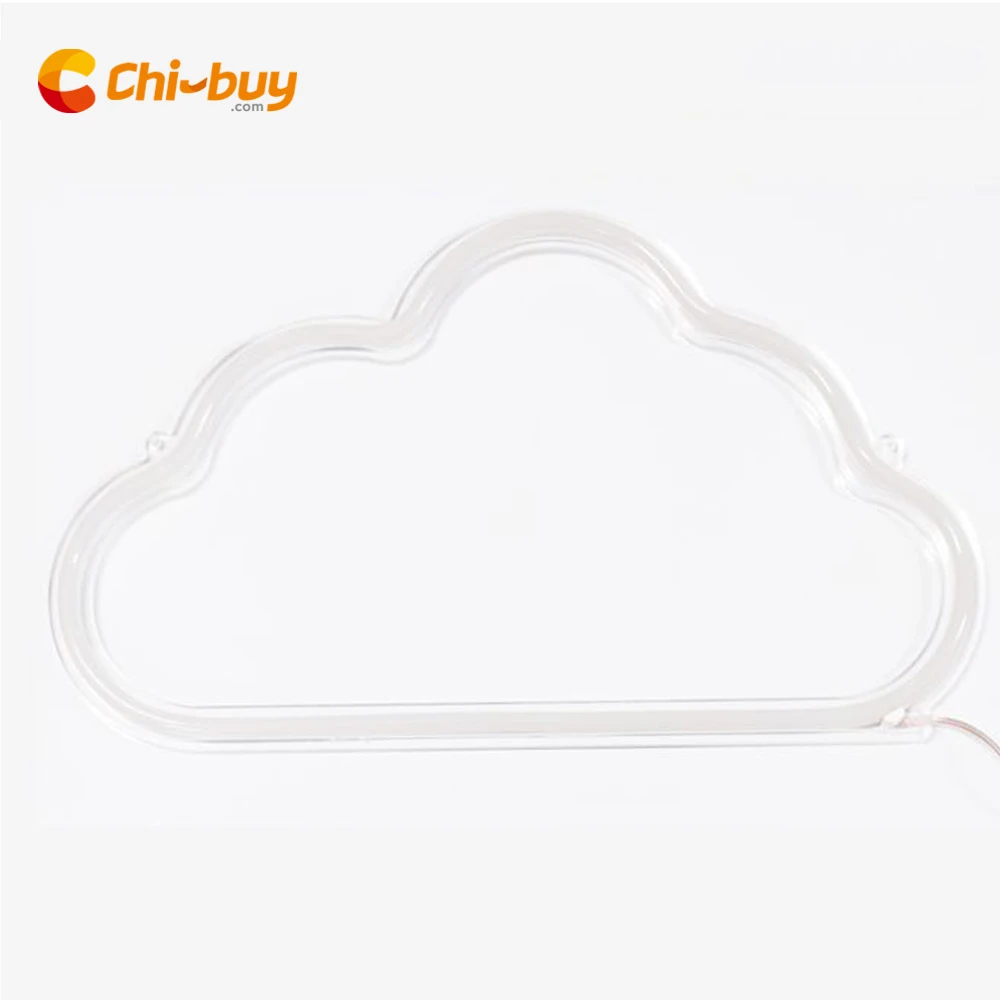 Chi-buy, неоновый светодиодный светильник на заказ, неоновая вывеска в виде облака, свадебные украшения, вечерние, настенные, неоновые, Декор для дома, неоновая лампа