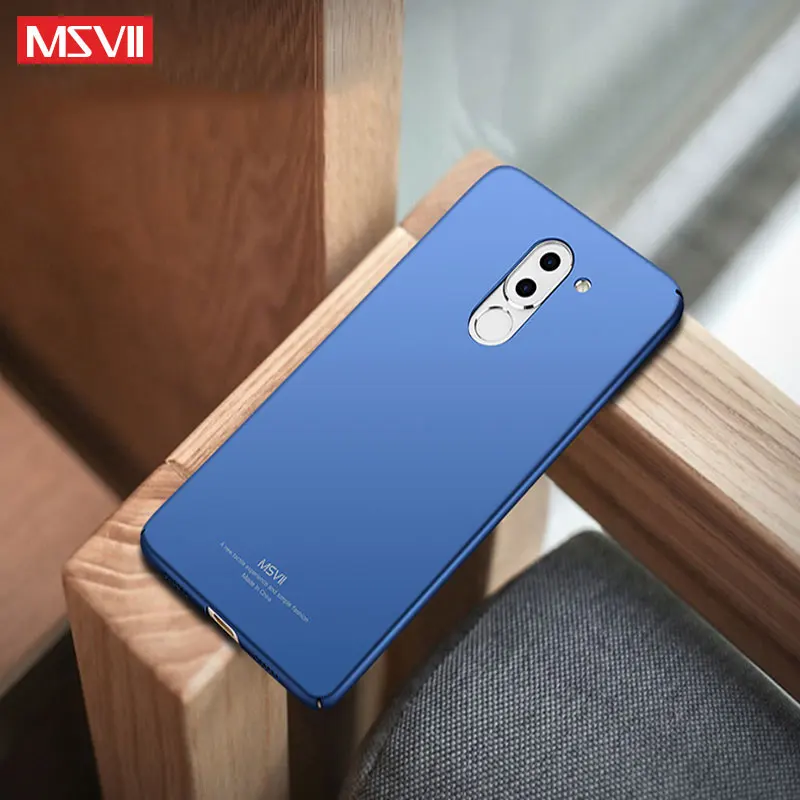 Чехол для Honor 6X тонкий матовый чехол MSVII с кольцом на палец Huawei Жесткий держатель