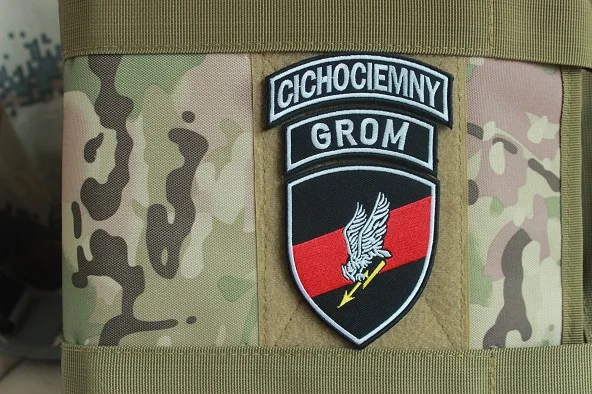 Польская Тактическая Военная нашивка специального назначения GROM значок ISAF TF 49