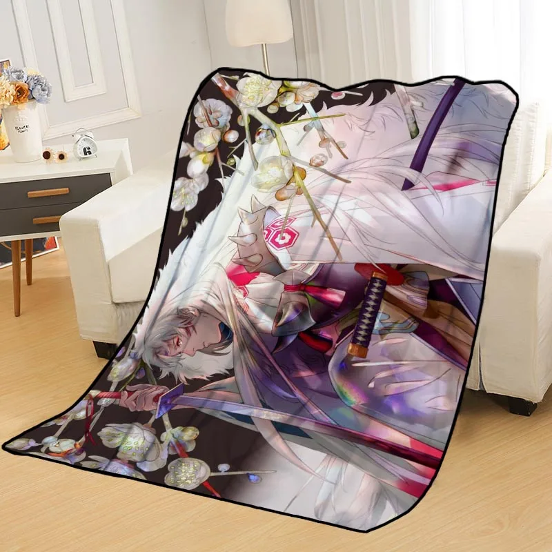Personalized Blankets Custom InuYasha Blankets for Beds Soft DIY Your Picture Decoration Bedroom Throw Travel Blanket - Цвет: Blanket 13
