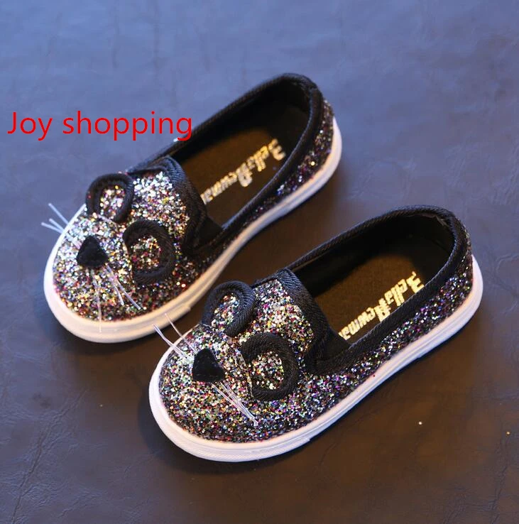 Spring new Korean Girls Single Shoes Boys Cartoon Cat Casual Children 's Baby Students | Детская одежда и обувь