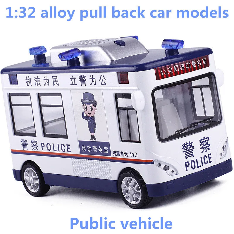 1:32 Модели автомобилей из сплава игрушечные автомобили для общественного