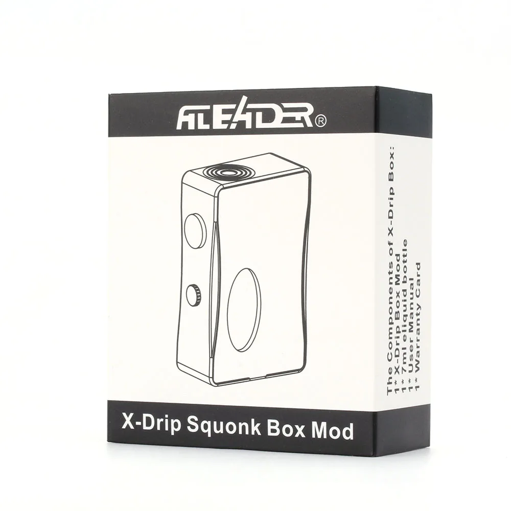Aleader X Drip Squonk Box Mod 510 нить Смола SS 7 мл BF для Vape нижней подачи электронная сигарета