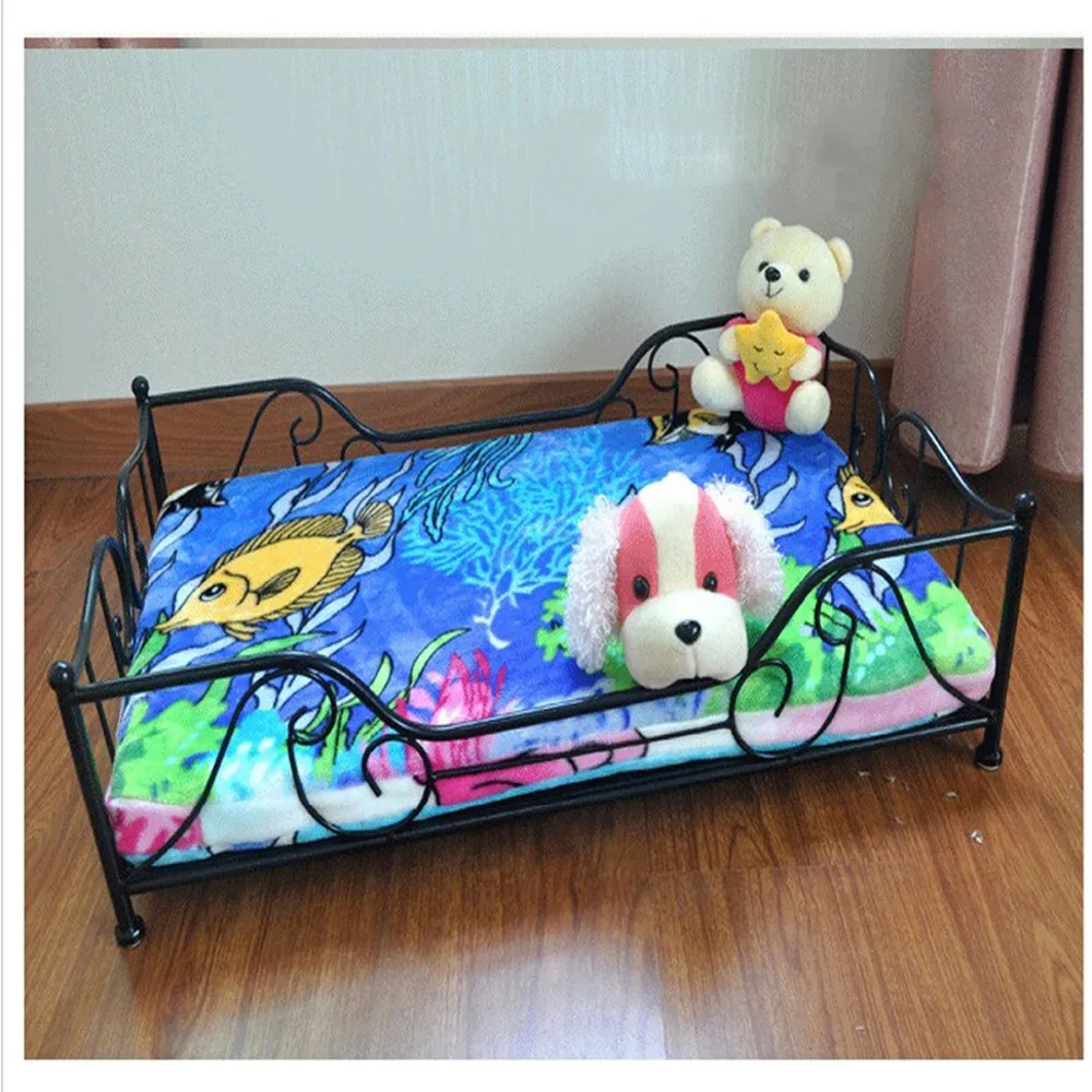 Красивая железная кровать для собаки домик милая мягкая подходящая домашнего