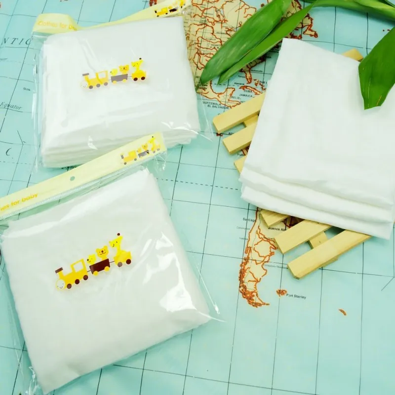 1 шт. белые бамбуковые марлевые мягкие Подгузники Детские Многоразовые моющиеся